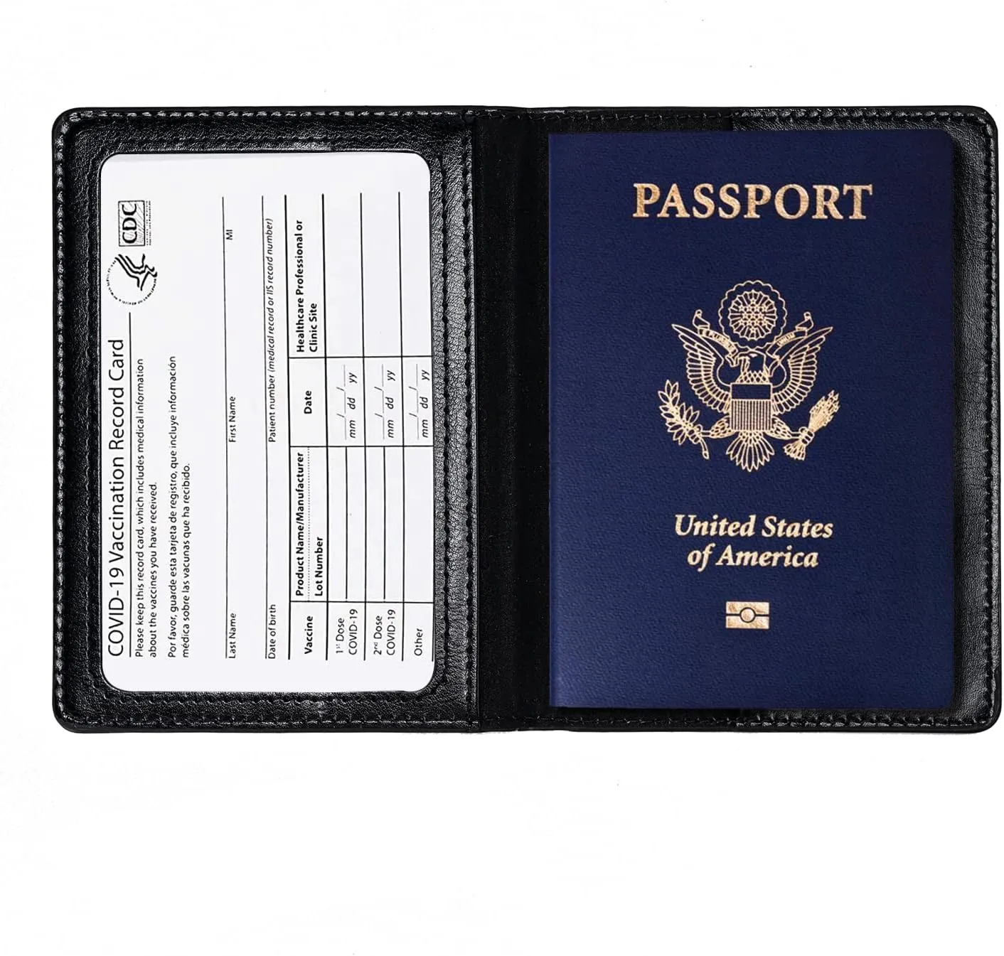 2 Pcs Passport holders??Ultra Slim passport wallet??PU Leather Passport Cover for Women and Men