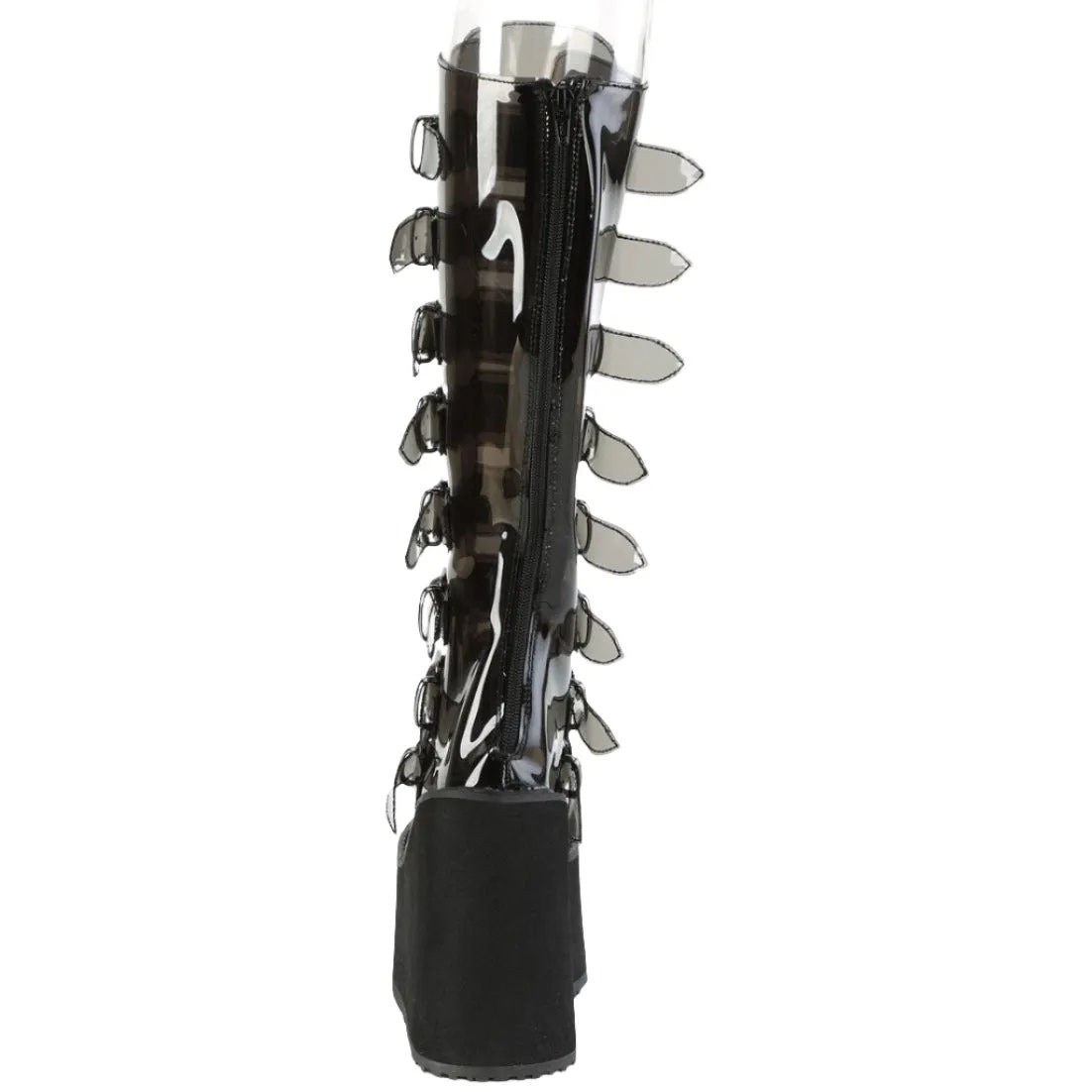 DemoniaCult SWING 815C Black Transparent Boots
