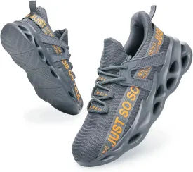 Furuian Steel Toe Shoes for Men Women Lightweight Slip On Safety Work Shoes Comfortable Steel Toe Sneakers