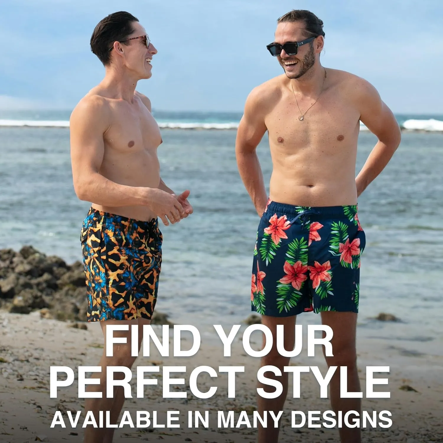 Kanu Surf Men's Monaco Swim Trunks (Regular & Extended Sizes)