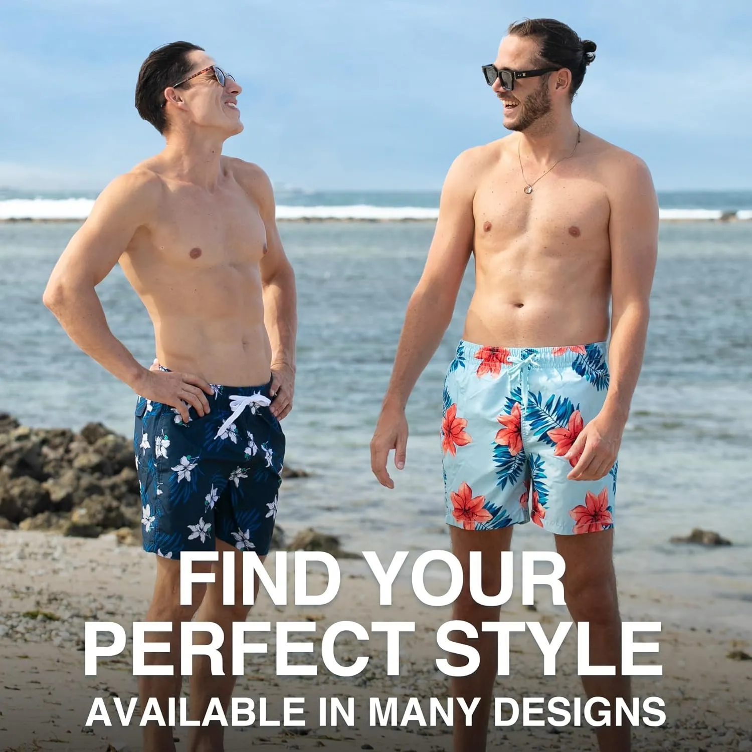 Kanu Surf Men's Monaco Swim Trunks (Regular & Extended Sizes)