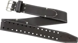 McGuire-Nicholas Men's Standard 29"-46" Leather Work Belt, Dark Brown, 3"
