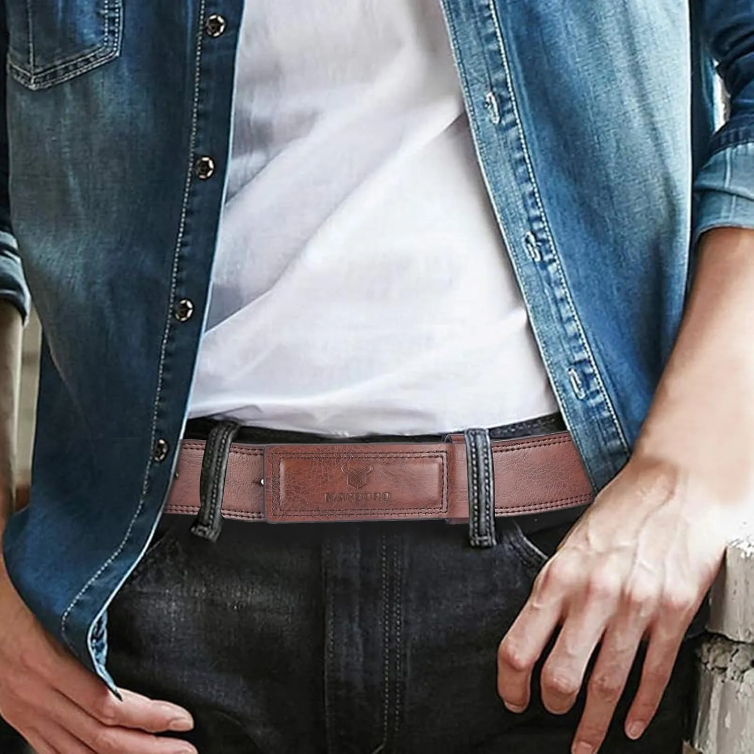 Mechanic Belts for Men No Scratch Buckleless Belt-Belts That Don T Dig into Belly