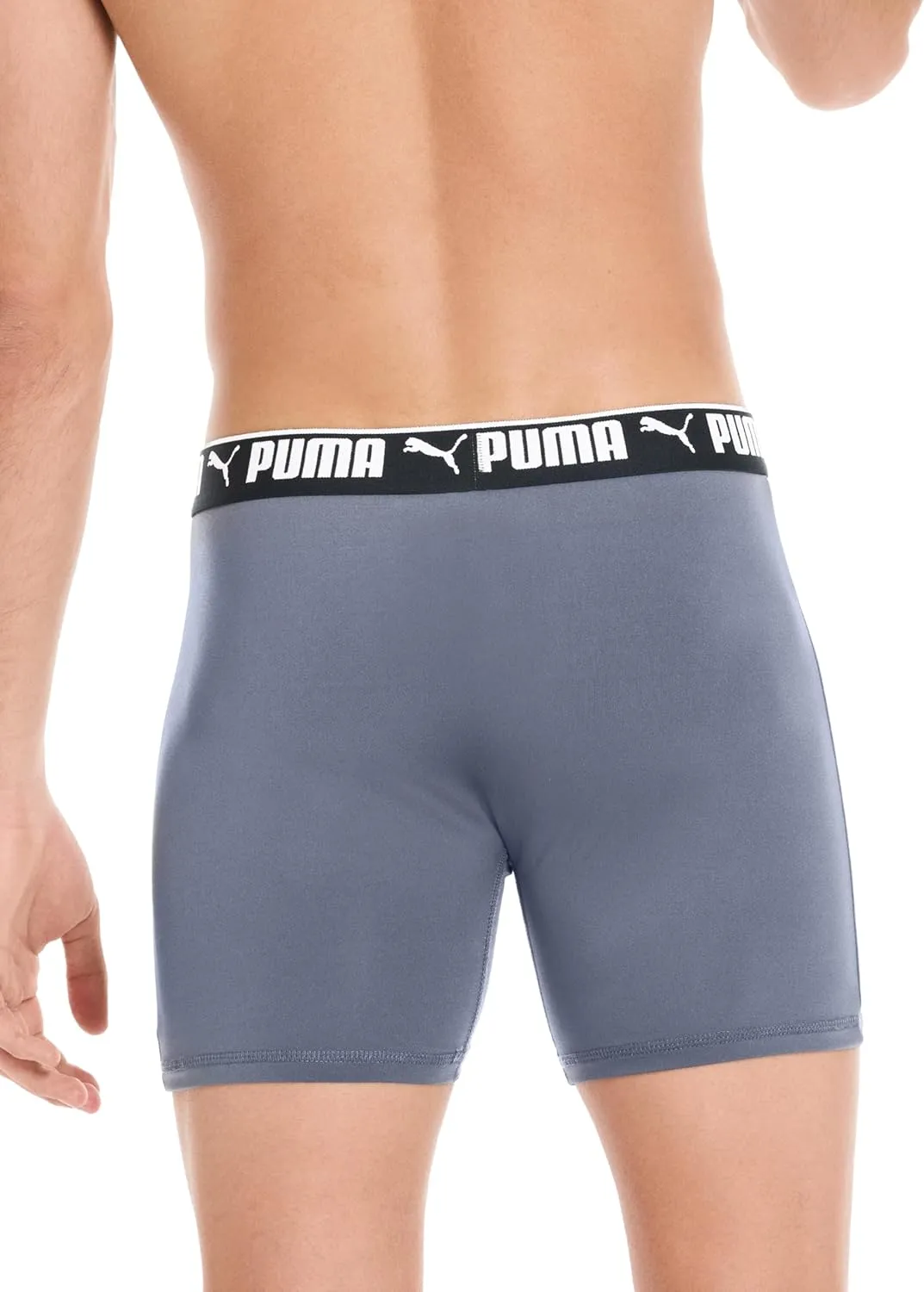 PUMA Men's 4 Pack Active Stretch Boxer Briefs