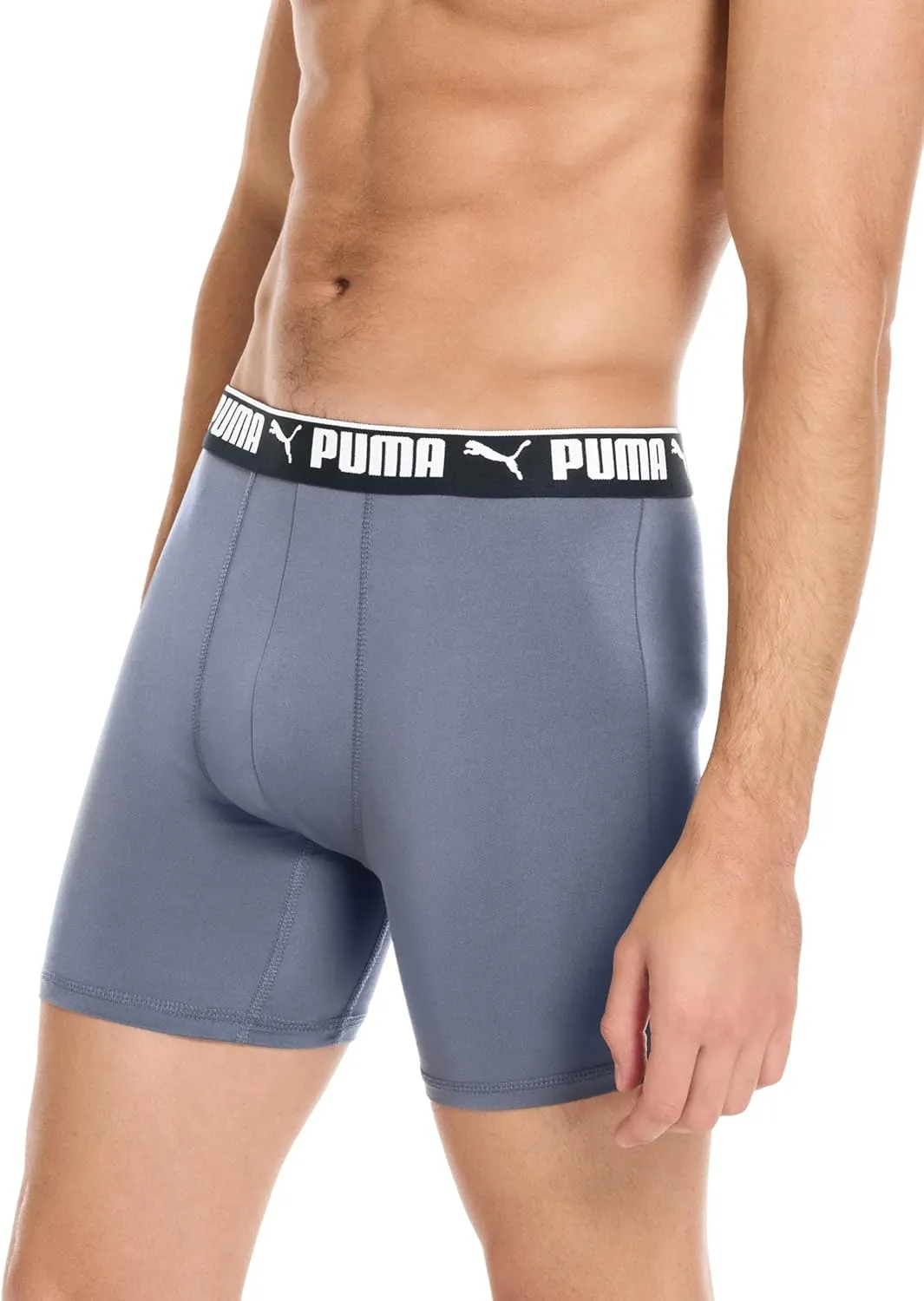 PUMA Men's 4 Pack Active Stretch Boxer Briefs
