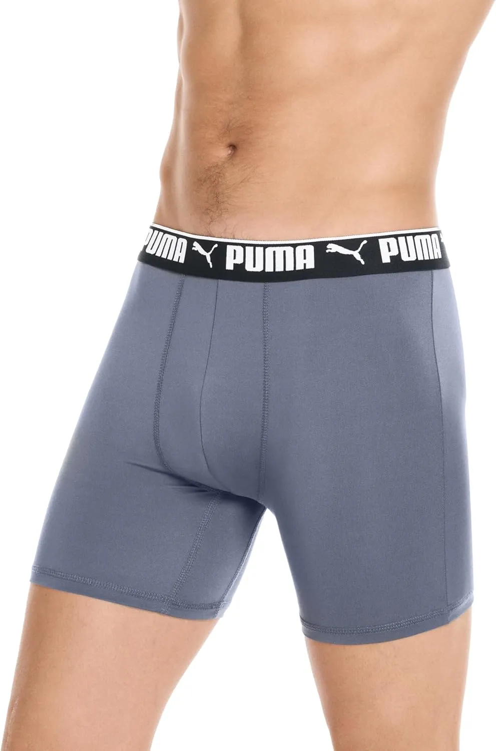 PUMA Men's 4 Pack Active Stretch Boxer Briefs