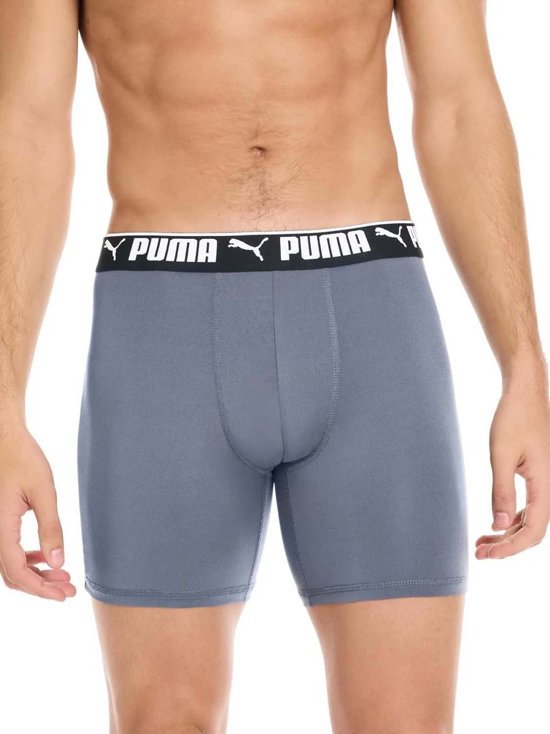 PUMA Men's 4 Pack Active Stretch Boxer Briefs