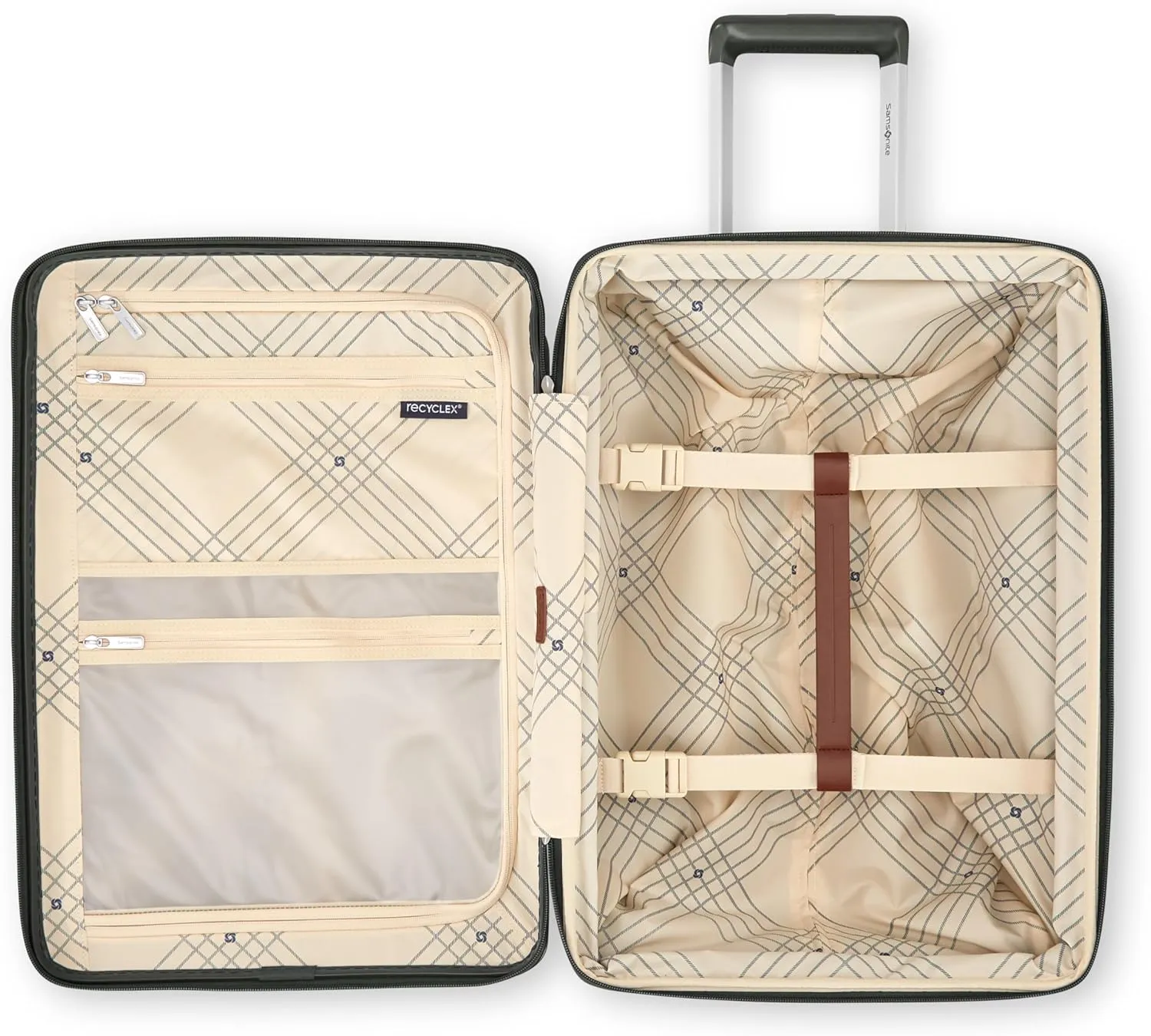 Virtuosa Hardside 21 Inch Carry On Luggage - Airline Approved with 360?? Spinner Wheels, RightHeight? Adjustable Handle - Zippered WetPak? - TSA Lock - Expandable Light Polycarbonate Shell - Pine Green